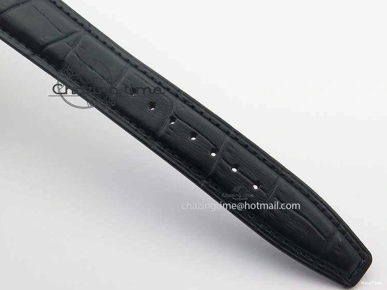MIROTIME 0512 Modern Portuguese IW371404 ZF V3 1:1 Best Edition SS Black Dial On Black Leather Strap A 7267